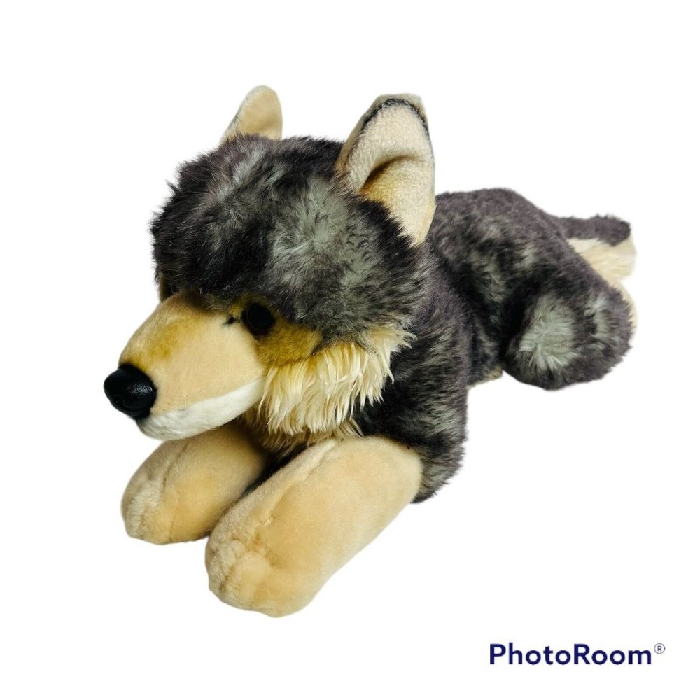 Yellowstone National Park Wolf Plush Souvenir Stuffed Animal Toy Realistic 18”